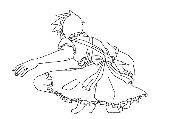 メイド律が落ちてくるだけ