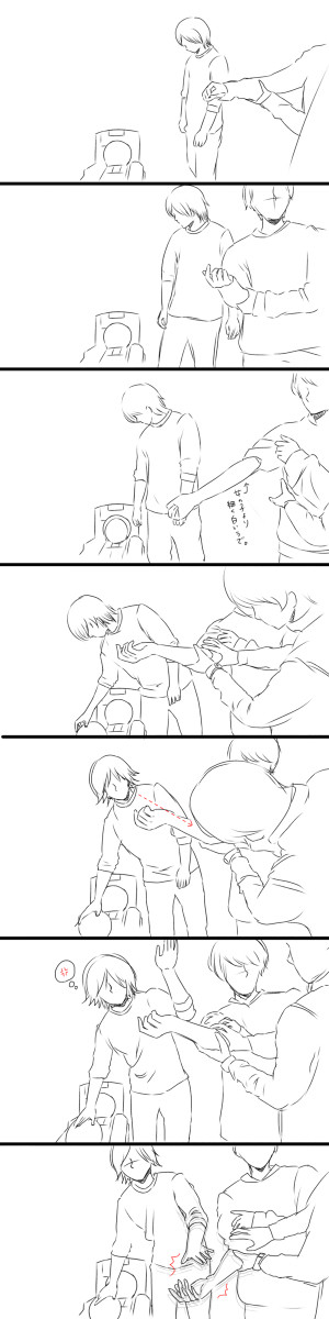 7コマ漫画 ※トレス