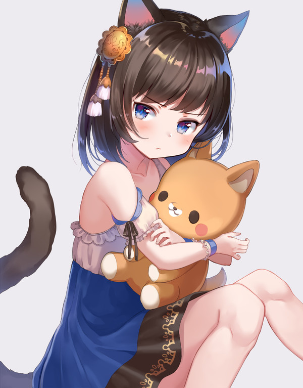 犬派の猫耳娘 - 1/1