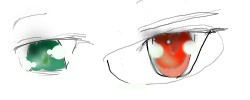 瞳の練習