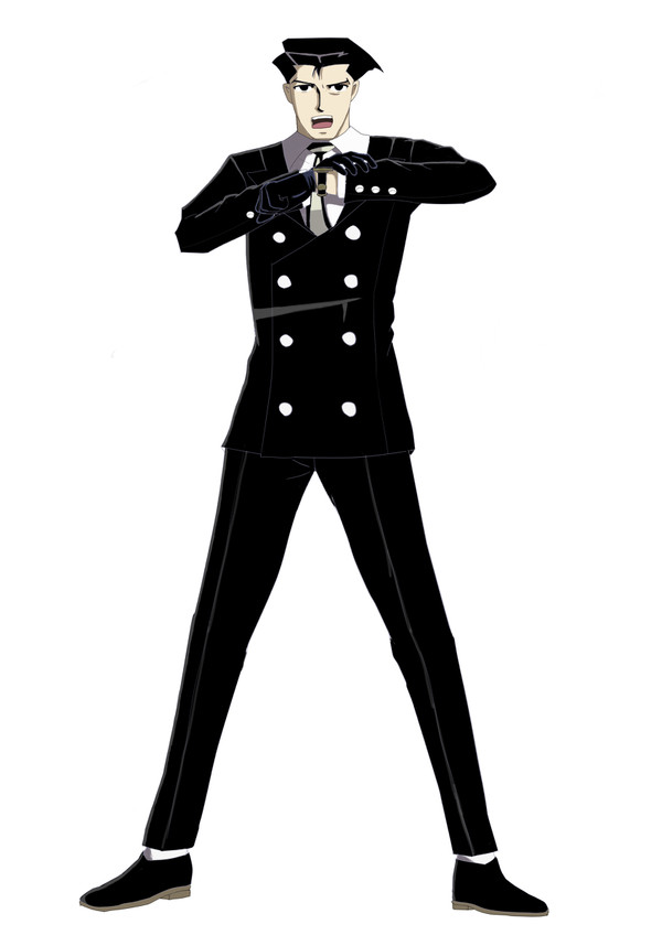 アニメ塗りと線画の練習のロジャー
