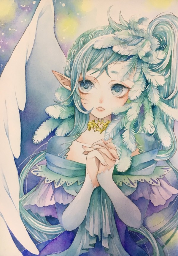 片羽根の天使