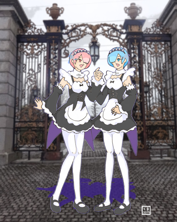『門扉に立つレムラム』