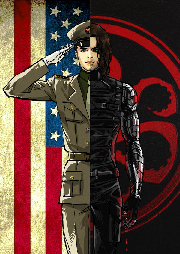 Bucky vs Winter Soldier