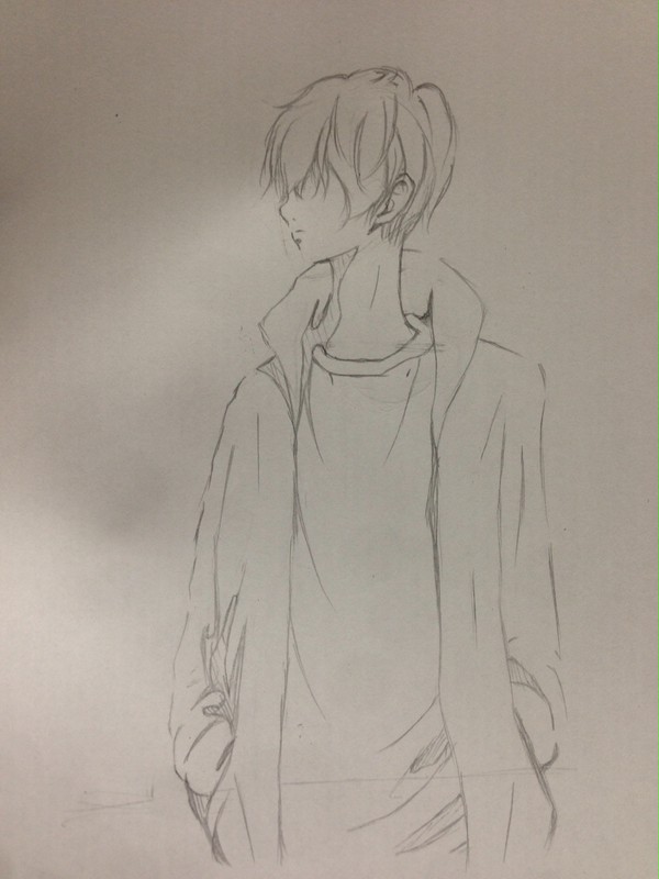 下描き