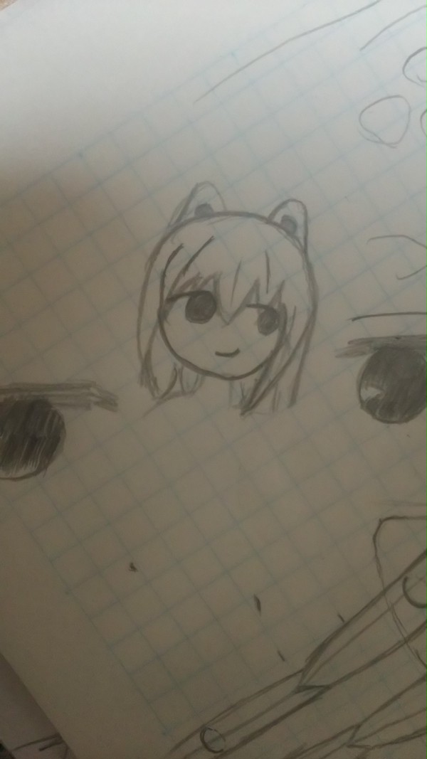 目の練習の合間に描いてみた
