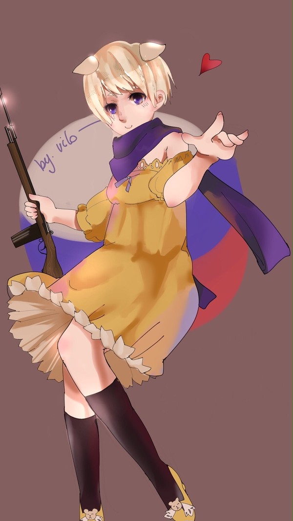 Ivan in yellow dress^_^