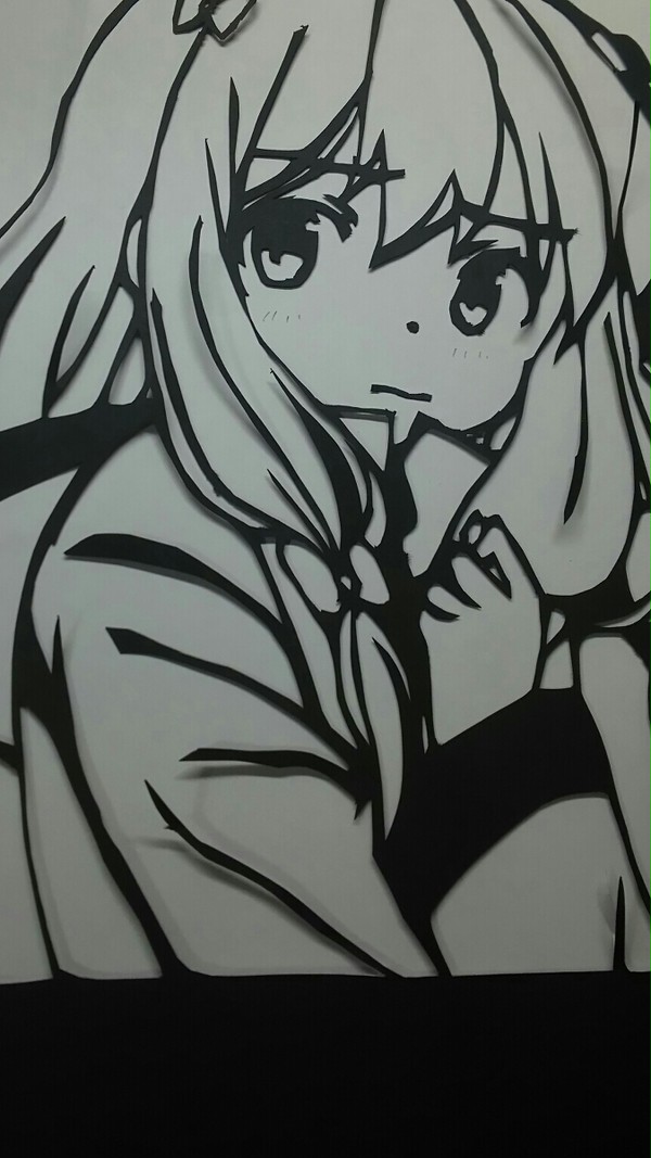 切り絵 エロ漫画先生