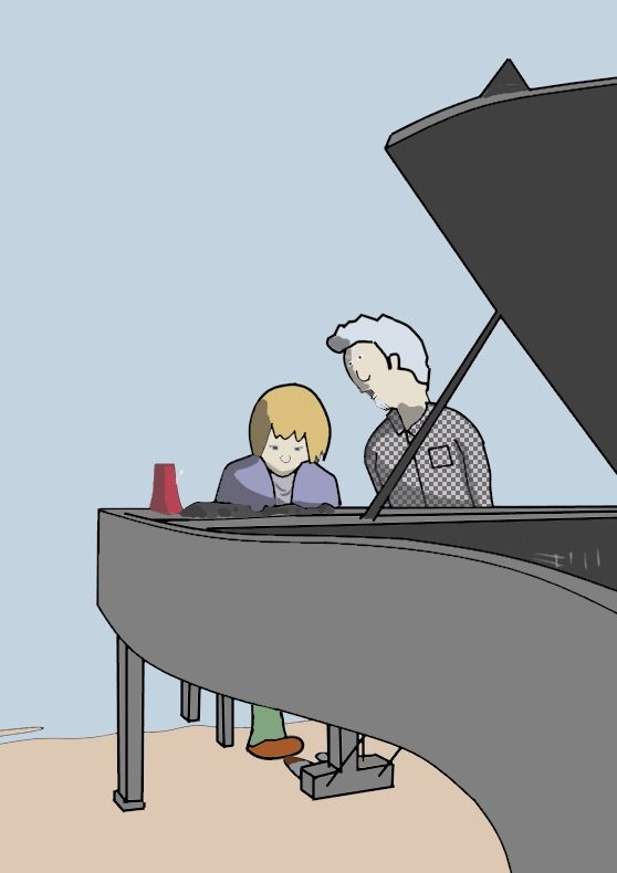 ピアノの先生と弟子