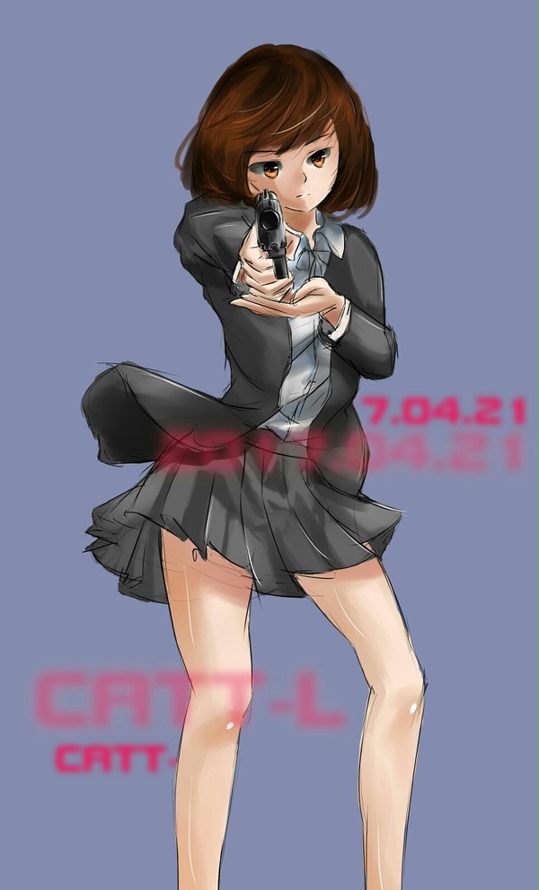 持枪少女