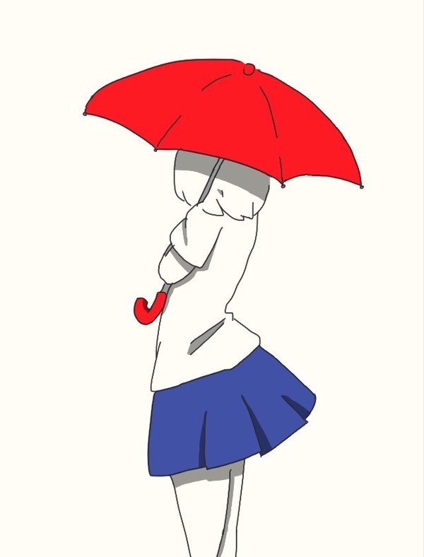 赤い傘