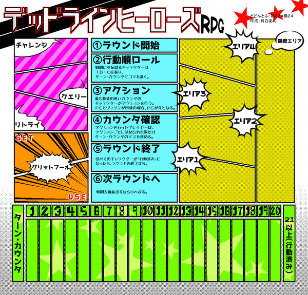 デッドラインヒーローズＲＰＧどどんとふマップシート