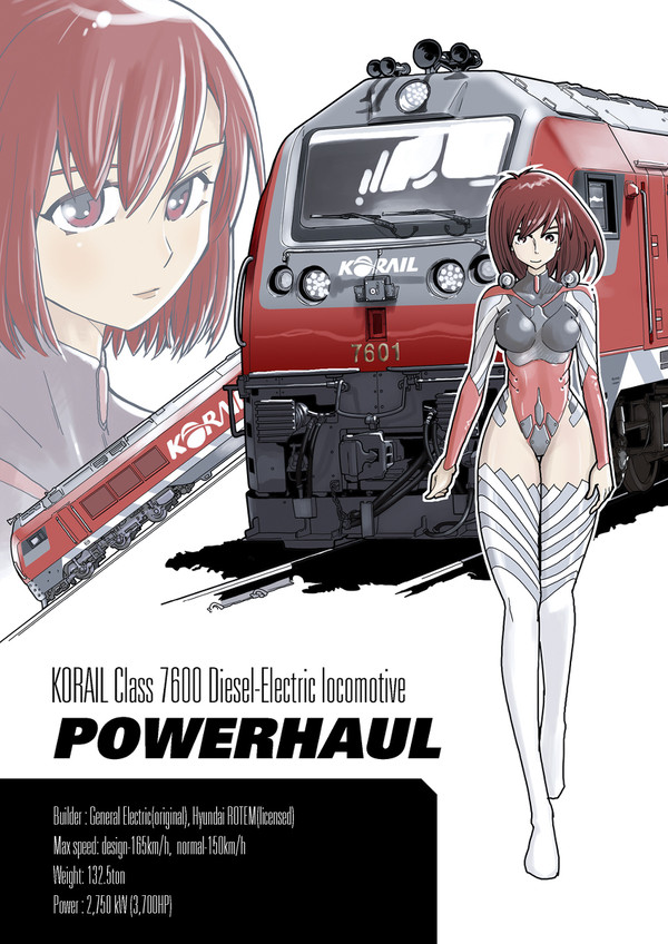 KORAIL鉄道キャラクター擬人化(3) 7600系 機関車