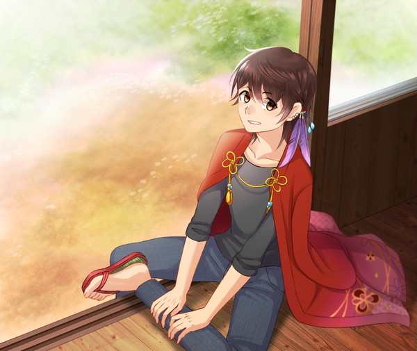 背景付き