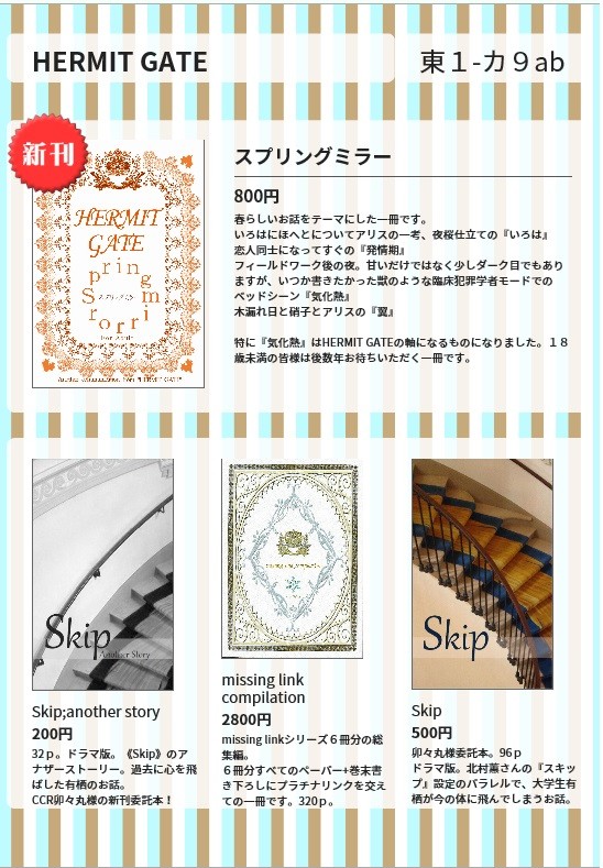 5月4日イベントお品書き