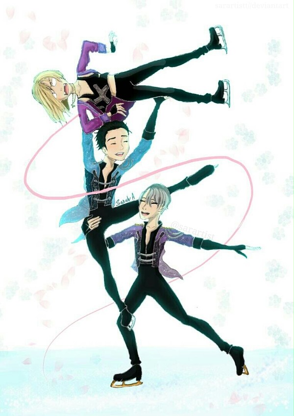 family on ice