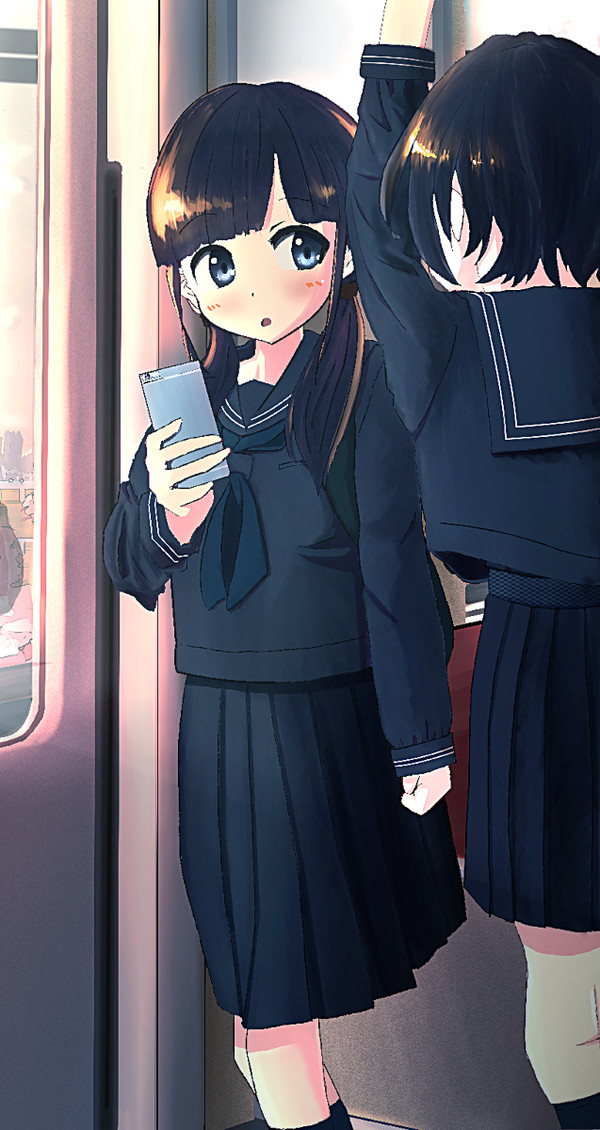 帰宅電車