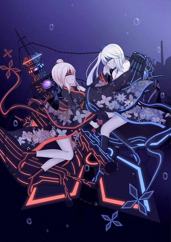 战舰少女R--深海化宁海&平海