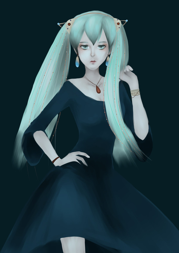 双马尾少女QVQ