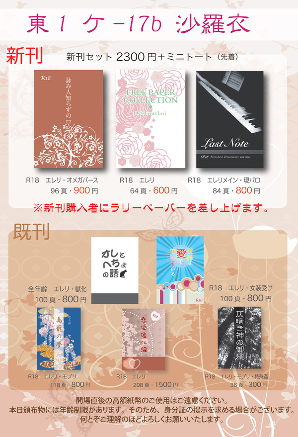 【人類最強ダーリン】お品書き