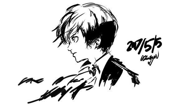 Persona 3 mc doodle