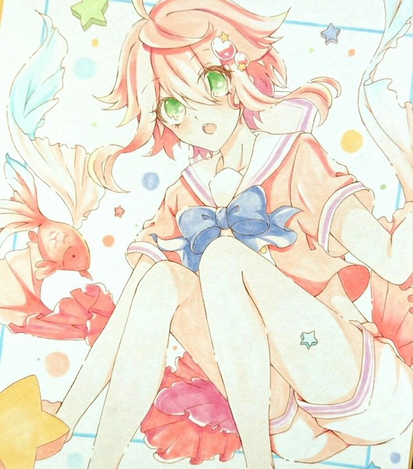 しゅわしゅわ金魚.。o○