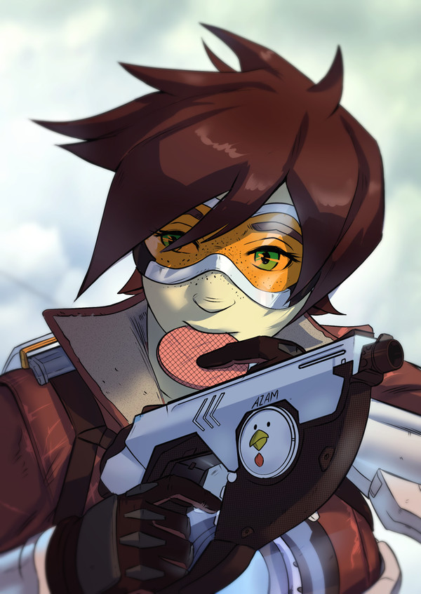 Tracer Stroopwaffel Fan Art