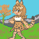 ドット絵練習３　サーバルちゃん
