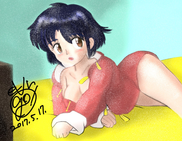 厚塗り習作のあかねちゃん
