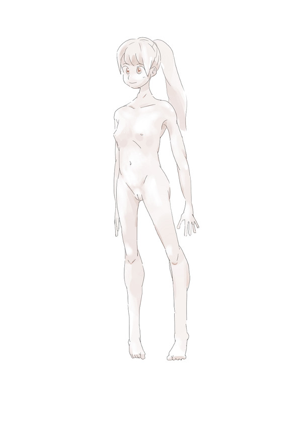 女の子裸練習