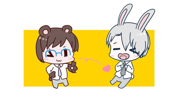 ❤うさヴィク & くま勇❤