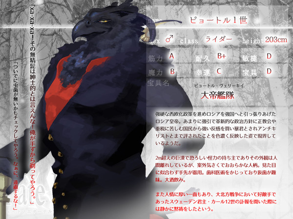 【F/er】ピョートル1世【サーヴァント】
