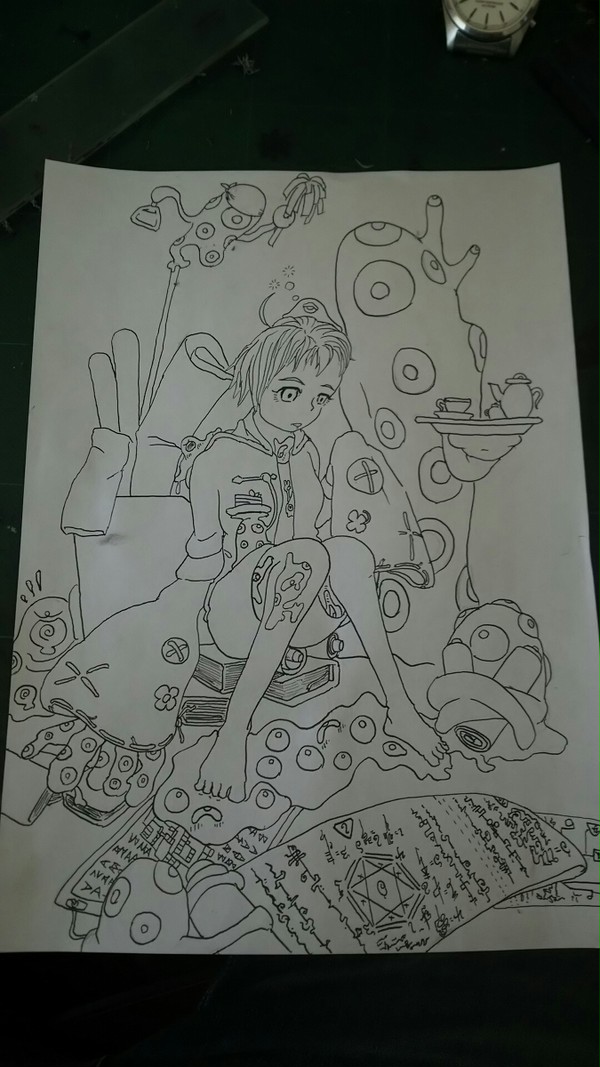 「(……なに書いてんのかさっぱり分からん。)」