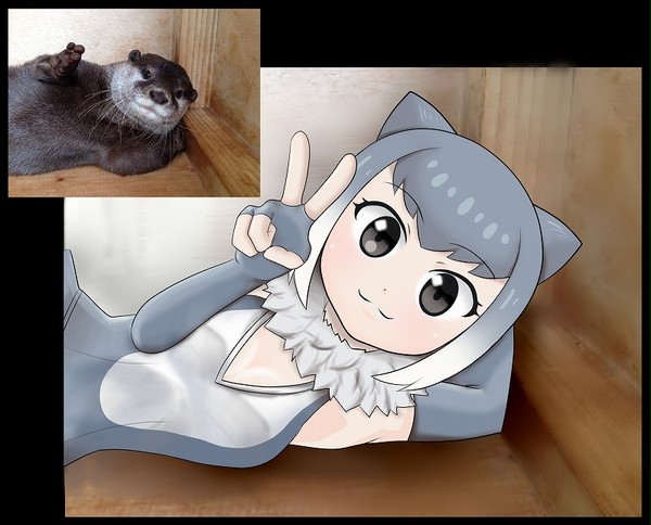ドヤ顔ピースコツメカワウソ