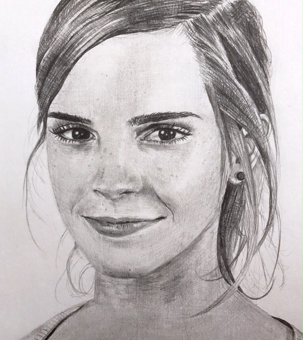 エマ・ワトソン 鉛筆画