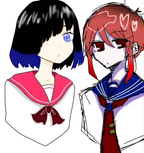 絵チャ(自分左　友達右)