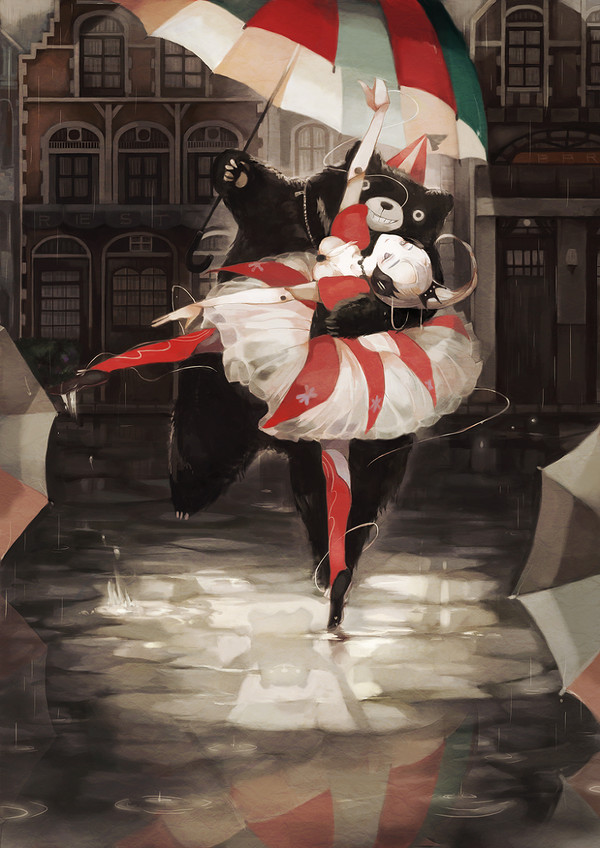 Umbrella dance