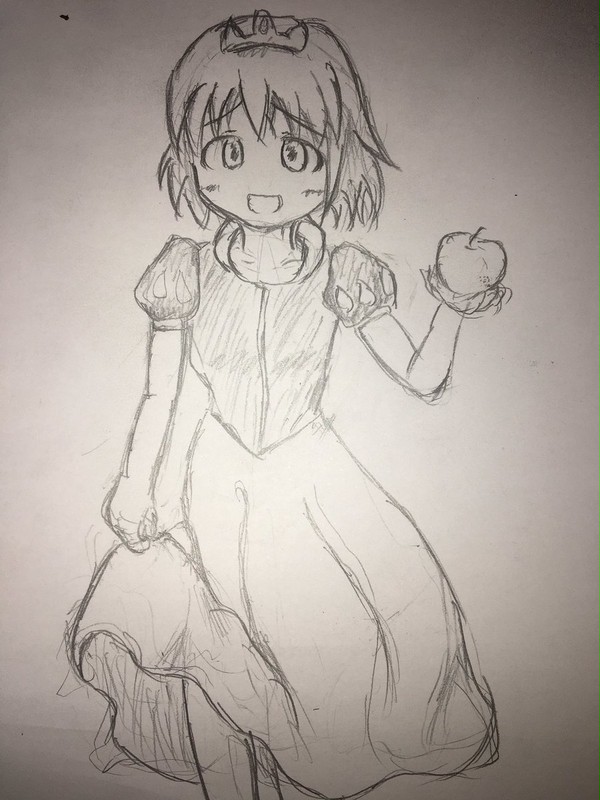 喜多日菜子に白雪姫のドレスを着せてみた