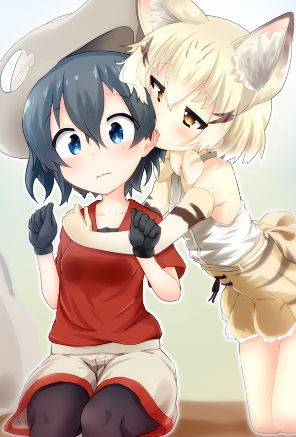 (・・・ぺろ)　「っひゃあ！た、たべっ！」