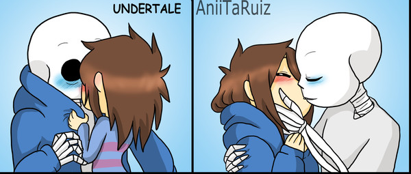 Sans x Frisk - Kiss
