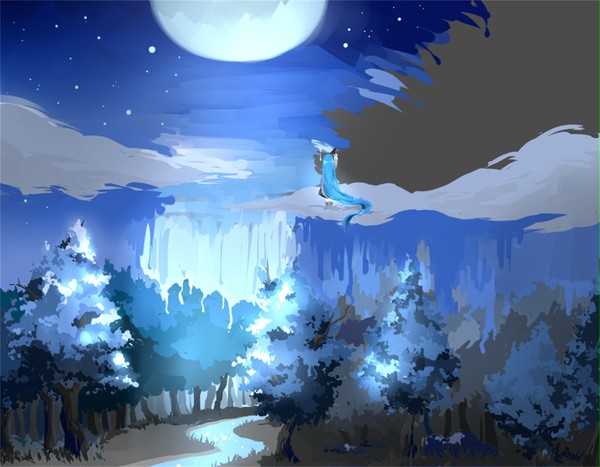 blue forest