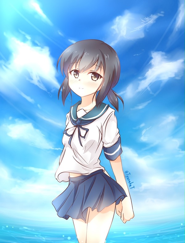 吹雪ちゃんと海デート