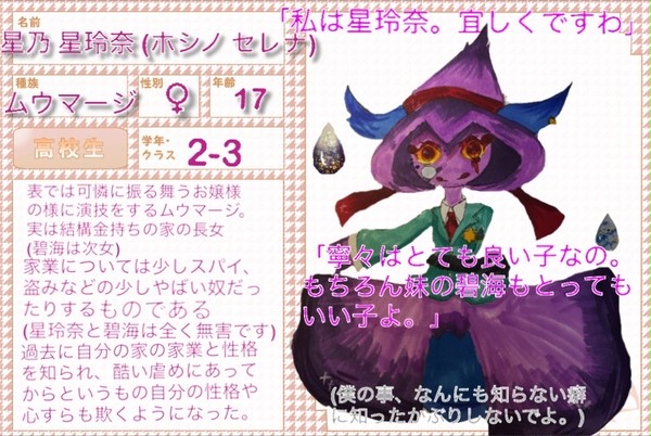 【ぽけCLT】 星乃 星玲奈 キャラシート