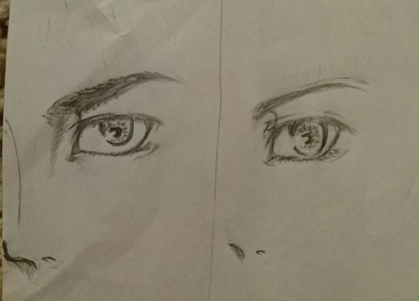 男性と女性の目の描き方の違い