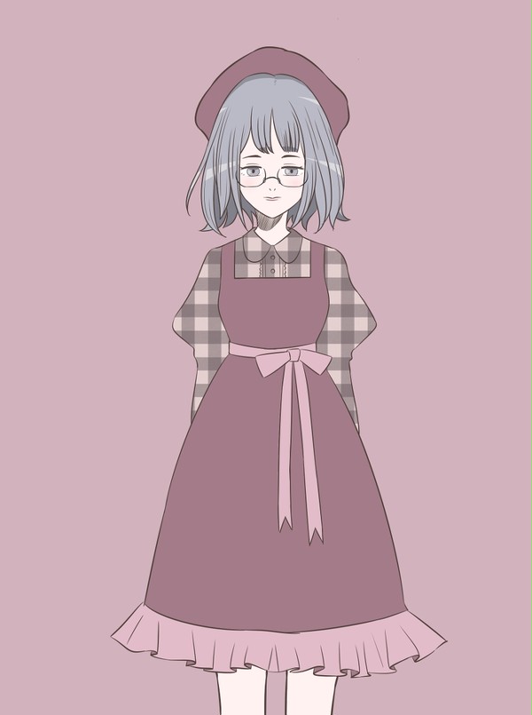 兴致不是很高昂的少女