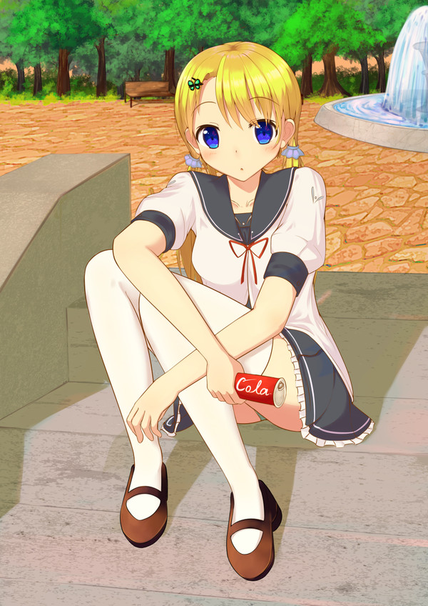 夕方　階段　女の子