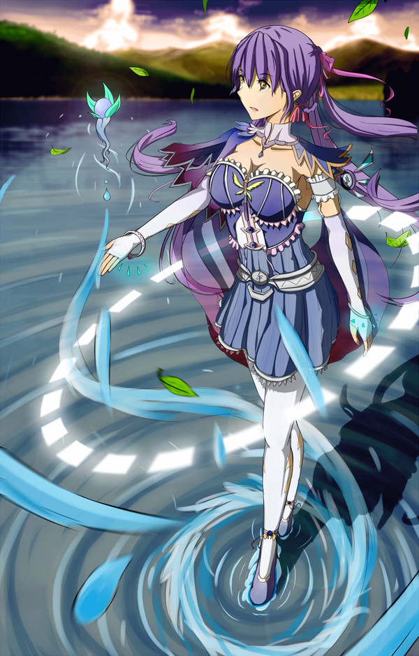 踏水的湖の魔女