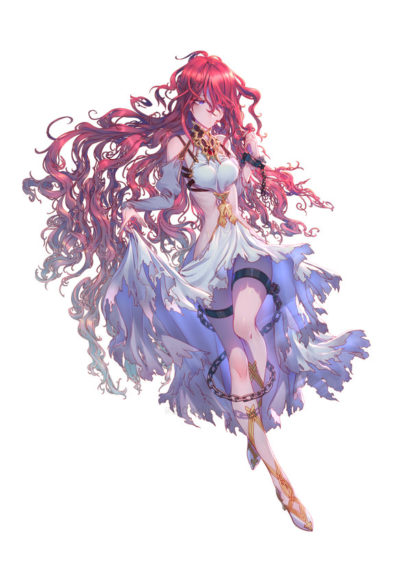 縺れ髪の娘