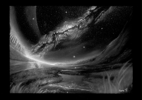 『星空と天の川』