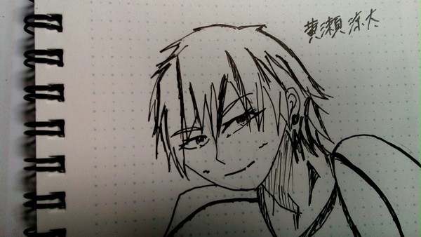 誕生日おめでとう！白黒でごめんね！